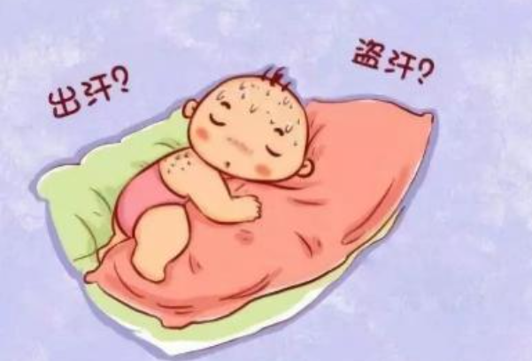 宝宝睡觉后背老是出汗，7种方法可判断是热还是佝偻病